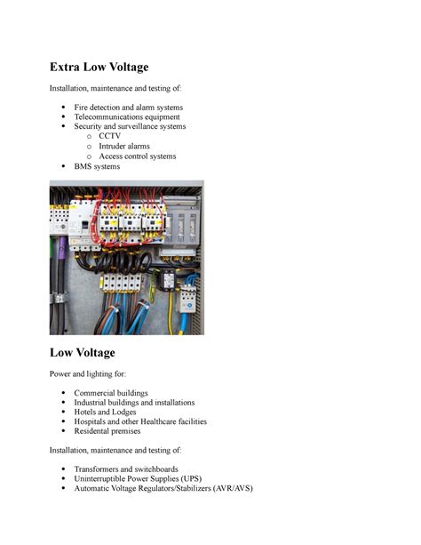 extra low voltage pdf.